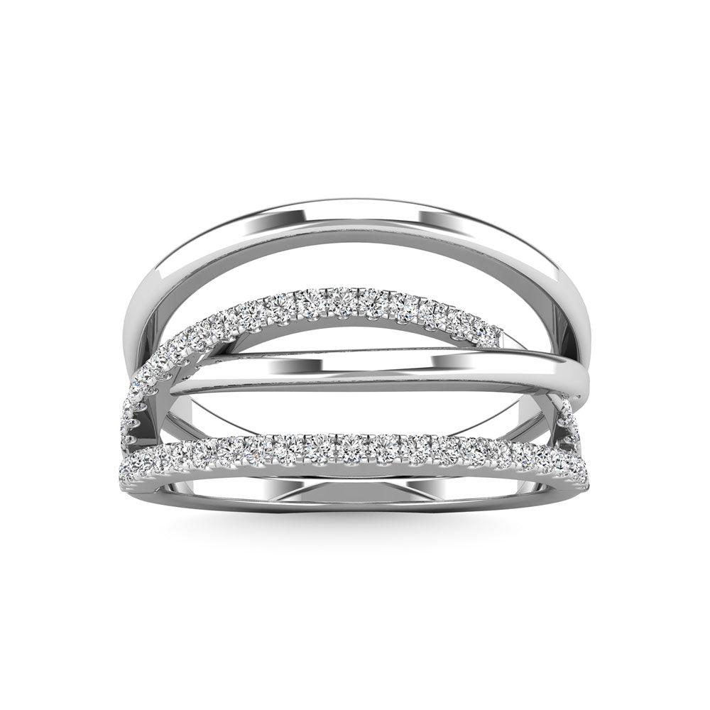 Diamond 3/8 Ct.Tw. Fashion Ring in 14K White Gold