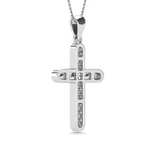 Diamond 1/5 Ct.Tw. Cross Pendant in 14K White Gold