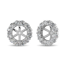 14K White Gold Diamond 1/3 Ct.Tw. Earrings Jacket