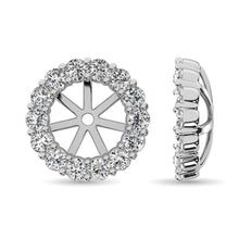 14K White Gold Diamond 1/3 Ct.Tw. Earrings Jacket