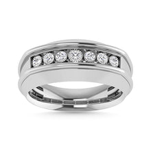 Diamond 1/6 Ct.Tw. Mens Fashion Ring in 10K White Gold