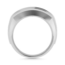 Diamond 1/6 Ct.Tw. Mens Fashion Ring in 10K White Gold
