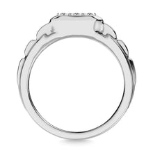 Diamond 1 Ct.Tw. Mens Fashion Ring Ring in 14K White Gold