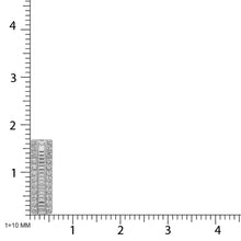 14K Yellow Gold Round and Baguette Diamond 1/3 Ct.Tw. Drop Bar Pendant - thediamondsq