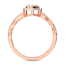 10K Rose Gold Diamond 1/10 Ct.Tw. Heart Ring