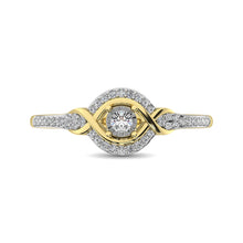 10K Yellow Gold Diamond 1/6 Ct.Tw. Promise Ring