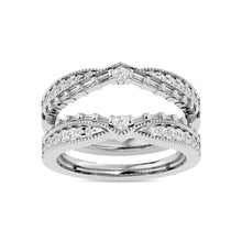 Diamond 3/4 ct tw Round Cut Guard Ring  in 14K White Gold
