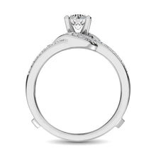 Diamond 1/4 Ct.Tw. Guard Ring in 14K White Gold