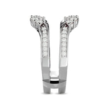 Diamond 1/2 ct tw Round Cut Guard Ring  in 14K White Gold