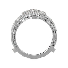 Diamond 1/2 ct tw Round Cut Guard Ring  in 14K White Gold