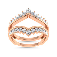 Diamond 3/4 Ct.Tw. Guard Ring in 14K Rose Gold