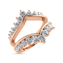 Diamond 1/2 Ct.Tw. Guard Ring in 14K Rose Gold