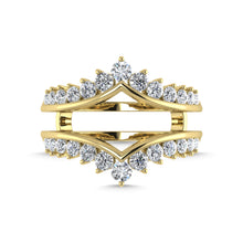Diamond 1/4 Ct.Tw. Guard Ring in 10K Yellow Gold