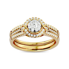 Diamond 1/2 ct tw Bridal Ring in 14K Yellow Gold