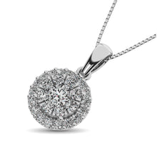 Diamond Fashion Pendant 5/8 ct tw Round Cut in 14K White Gold