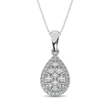 Diamond Fashion Pendant 5/8 ct tw Round Cut in 14K White Gold