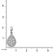 Diamond Fashion Pendant 5/8 ct tw Round Cut in 14K White Gold
