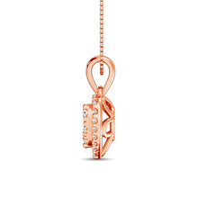 Diamond Fashion Pendant 1/2 ct tw Round Cut in 14K Rose Gold