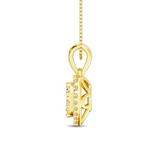 Diamond Fashion Pendant 1/2 ct tw Round Cut in 14K Yellow Gold