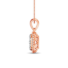 Diamond Fashion Pendant 5/8 ct tw Round Cut in 14K Rose Gold