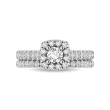 14KT White Gold 1Ct.Tw. Diamond keyani Bridal Ring - thediamondsq