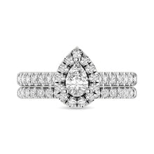 14KT White Gold 1Ct.Tw. Diamond keyani Bridal Ring - thediamondsq