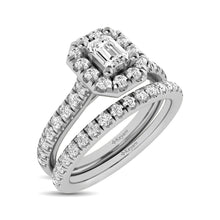 14KT White Gold 1Ct.Tw. Diamond keyani Bridal Ring - thediamondsq