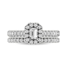 14KT White Gold 1Ct.Tw. Diamond keyani Bridal Ring - thediamondsq