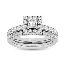 14KT White Gold 1Ct.Tw. Diamond keyani Bridal Ring - thediamondsq