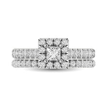14KT White Gold 1Ct.Tw. Diamond keyani Bridal Ring - thediamondsq