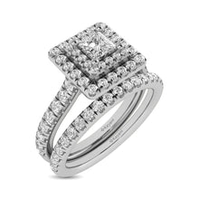 14KT White Gold 1Ct.Tw. Diamond keyani Bridal Ring - thediamondsq