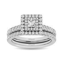 14KT White Gold 1Ct.Tw. Diamond keyani Bridal Ring - thediamondsq