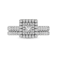 14KT White Gold 1Ct.Tw. Diamond keyani Bridal Ring - thediamondsq