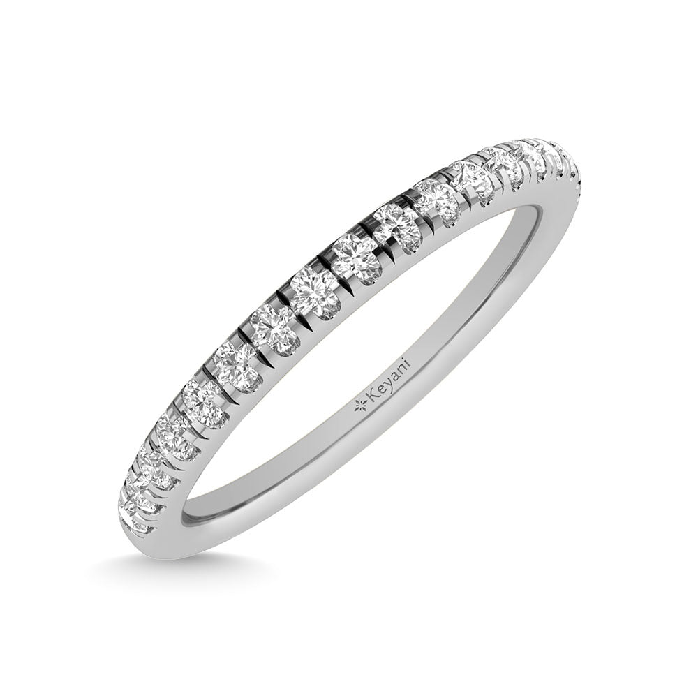 Diamond 1/4 Ct.Tw. Wedding Band in 14K White Gold