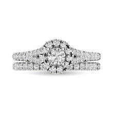 14KT White Gold 1Ct.Tw. Diamond keyani Bridal Ring - thediamondsq
