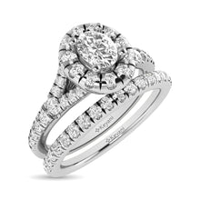 14KT White Gold 1Ct.Tw. Diamond keyani Bridal Ring - thediamondsq