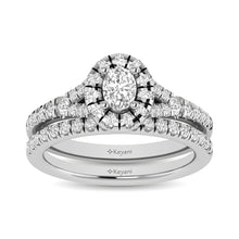 14KT White Gold 1Ct.Tw. Diamond keyani Bridal Ring - thediamondsq