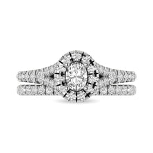 14KT White Gold 1Ct.Tw. Diamond keyani Bridal Ring - thediamondsq