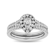 14KT White Gold 1Ct.Tw. Diamond keyani Bridal Ring - thediamondsq