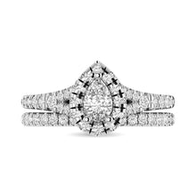 14KT White Gold 1Ct.Tw. Diamond keyani Bridal Ring - thediamondsq