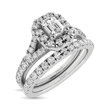 14KT White Gold 1Ct.Tw. Diamond keyani Bridal Ring - thediamondsq