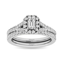 14KT White Gold 1Ct.Tw. Diamond keyani Bridal Ring - thediamondsq