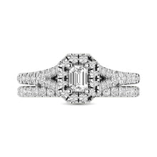 14KT White Gold 1Ct.Tw. Diamond keyani Bridal Ring - thediamondsq