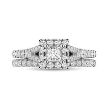 14KT White Gold 1Ct.Tw. Diamond keyani Bridal Ring - thediamondsq