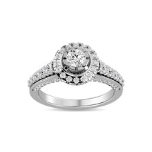 Diamond 1 Ct.Tw. Bridal Ring in 14K White Gold