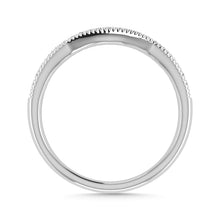 Diamond 1/10 Ct.Tw. Chevron Band in 14K White Gold