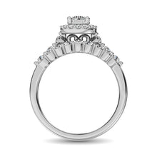 Diamond 1 Ct.Tw. Bridal Ring in 14K White Gold