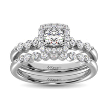 Diamond 1 Ct.Tw. Bridal Ring in 14K White Gold