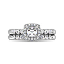 Diamond 1 Ct.Tw. Bridal Ring in 14K White Gold