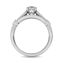 Diamond 1/2 Ct.Tw. Bridal Ring in 14K White Gold